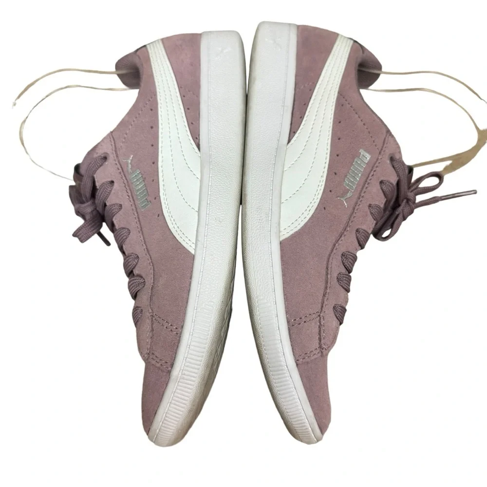 Puma Women's Vikky Classic Low-Top Sneakers Elderberry Suede US Size 8